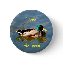 M is for Mallard - button by Horseshoes3 M is for Mallard - button