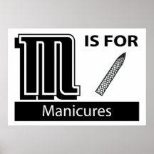 M Is For Manicures Poster