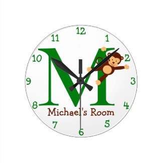 M is for Monkey and Michael-Child's Bedroom