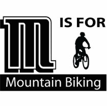 M Is For Mountain Biking photo sculptures