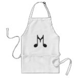 M Letter aprons