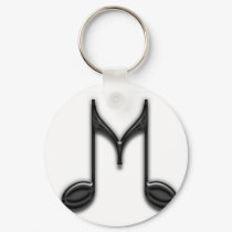 M Letter keychains