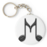 M Letter Keychains