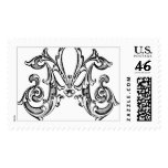 M letter ~  Monogram Stamp