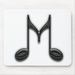 M Letter mousepads