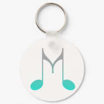 M Letters keychains