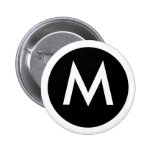 M Monogram Badge Button