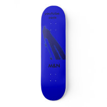 M&N-Shadow, blue Skateboard