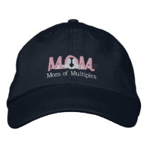 M-O-M2 Mom of Multiples (Drk-Sub) embroidered hats