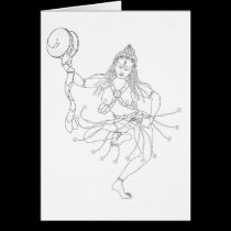 Ma-gÇig Labdrön Line Drawing [card] cards