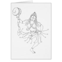 Ma-gÇig Labdrön Line Drawing [card]