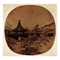 Ma Lin - Expectation of guests by lantern light Posters