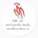 MA - logo, fight  cure  spinal muscular atrophy... stickers