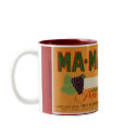 Ma Ma Mia Grapes mugs by CrazyCups Ma Ma Mia Grapes mugs