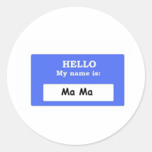 Ma Ma Round Sticker