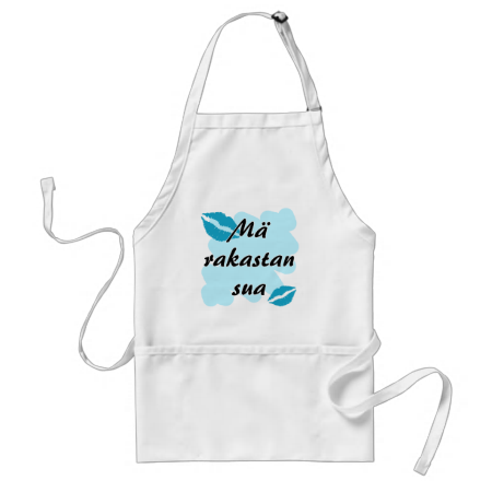 Mä rakastan sua - Finnish I love you Aprons