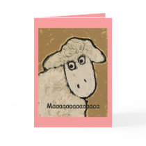 Maaaaaaaaaaaaaa  sheep mother's day card