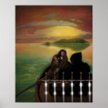 MAAT Tarot  6 of Swords  by Julie Cuccia-Watts Posters