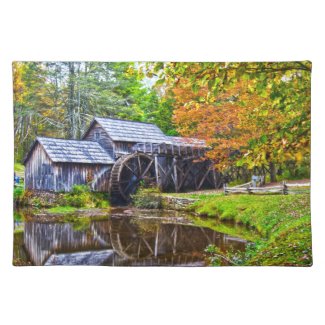 mabry mill virginia placemat