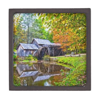 mabry mill virginia premium keepsake boxes