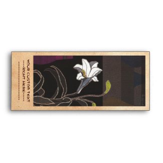 Mabuchi Toru Lilies ukiyo-e vintage fine art Envelopes