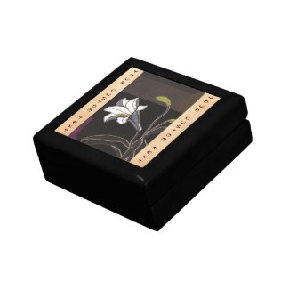 Mabuchi Toru Lilies ukiyo-e vintage fine art Trinket Box