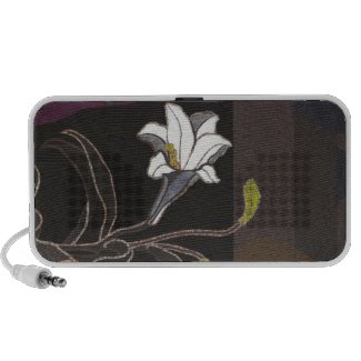 Mabuchi Toru Lilies ukiyo-e vintage fine art iPhone Speakers