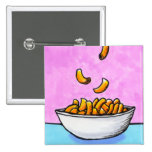 Mac and cheese fun colorful original tiny art pin