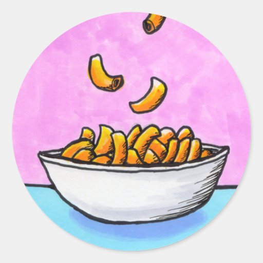 Mac and cheese fun colorful original tiny art classic ...