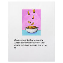 Mac and cheese yummy cheesy macaroni art custom flyer