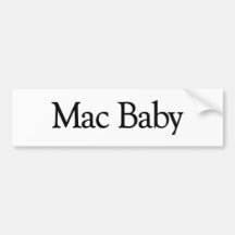Mac Baby Bumper Sticker