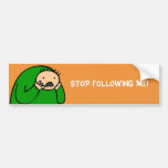Mac Bumper - Stop Following Me (Orange) Bumper Sticker