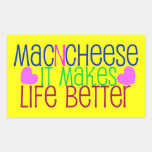 Mac & Cheese Life Rectangular Sticker