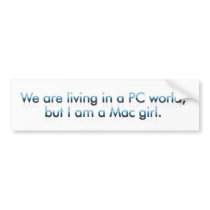 Mac Computer in a PC world bumper stickers by graphiccookies Mac Computer in a PC world bumper stickers