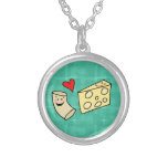 Mac Loves Cheese, Cute Macaroni + Cheese Necklace necklaces