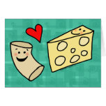 Mac Loves Cheese, Funny Cute Macaroni + Cheese cards