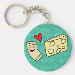 Mac Loves Cheese, Funny Cute Macaroni + Cheese keychains