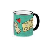 Mac Loves Cheese, Funny Cute Macaroni + Cheese Mug mugs
