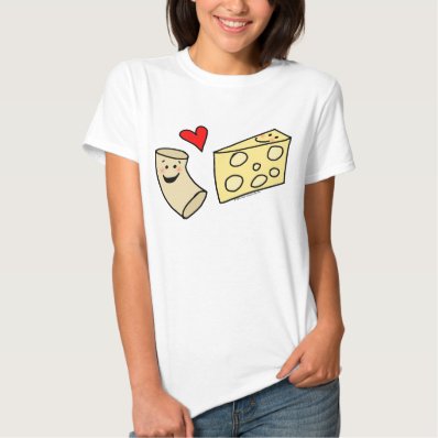Mac Loves Cheese, Funny Cute Macaroni + Cheese Shirt