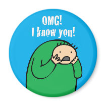 Mac OMG! Magnet (Blue) by LimeiBook86 Mac OMG! Magnet (Blue)