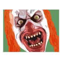 Macabre Clown Post Cards