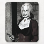 Macabre Mistress Gothic Vampire Art Mousepad
