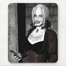 Macabre Mistress Gothic Vampire Art Mousepad by darkdreams Macabre Mistress Gothic Vampire Art Mousepad