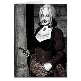 Macabre Mistress Gothic Vampire card
