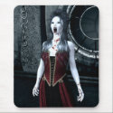 Macabre Thirst Vampire Mousepad by mariannegilliand Macabre Thirst Vampire Mousepad