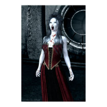Macabre Thirst Vampire Poster posters by mariannegilliand Macabre Thirst Vampire Poster posters