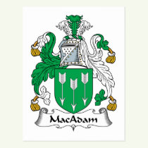 MacAdam Family Crest Postcard