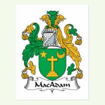 MacAdam Family Crest Postcard