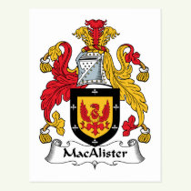 MacAlister Family Crest Postcard