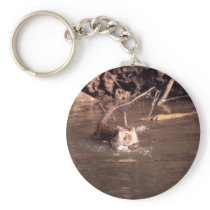 Macaque Monkey in Borneo Keychains